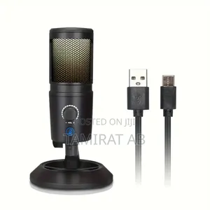 Professional USB Condenser Microphone, With RGB Lighting.
