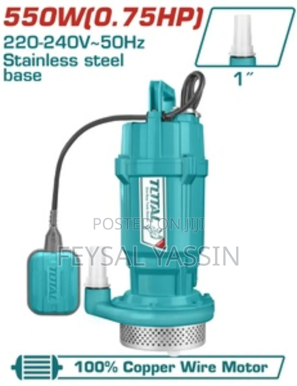 Total Submersible Pump 1hp