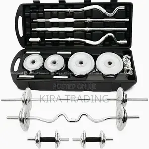 ምርጥ York Adjustable 55kg Dumbbell and Barbell Free Delivery