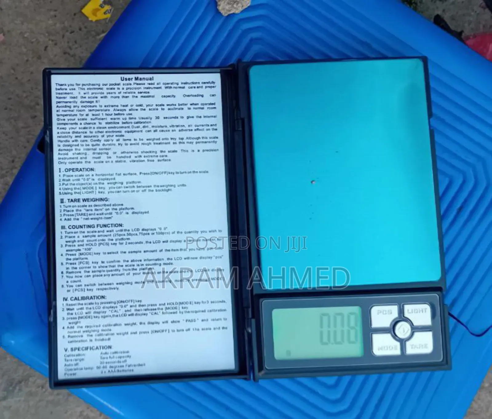 Notebook 500g Scale