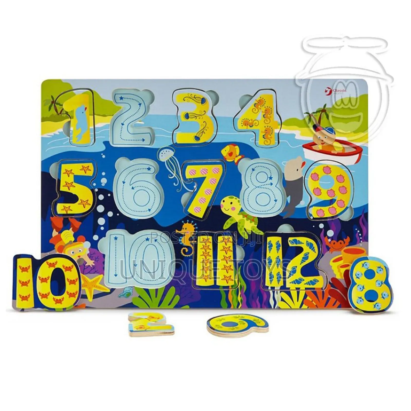 Seabed 3D Numbers Wooden Puzzle 