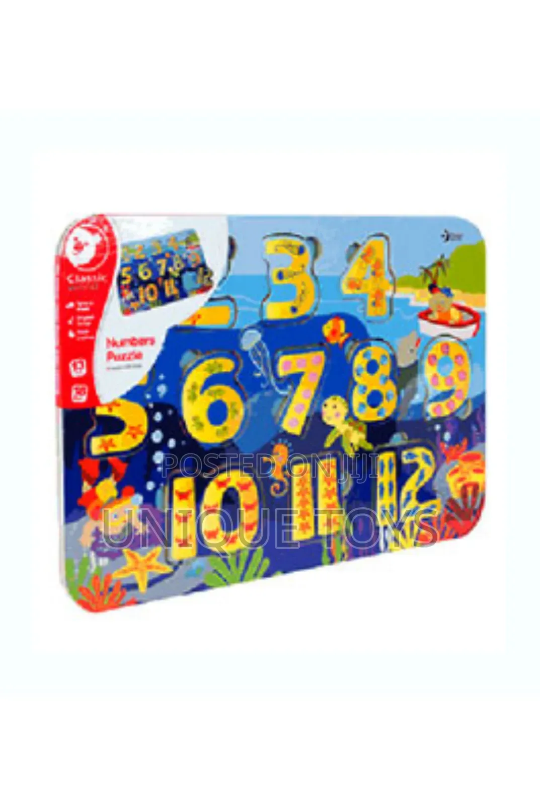Seabed 3D Numbers Wooden Puzzle 