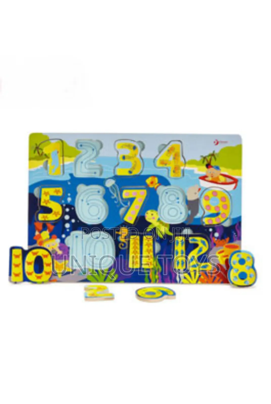 Seabed 3D Numbers Wooden Puzzle 