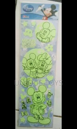 Glow in Z Dark Mickey Mouse Friends Wall Stickers, 22 PCS