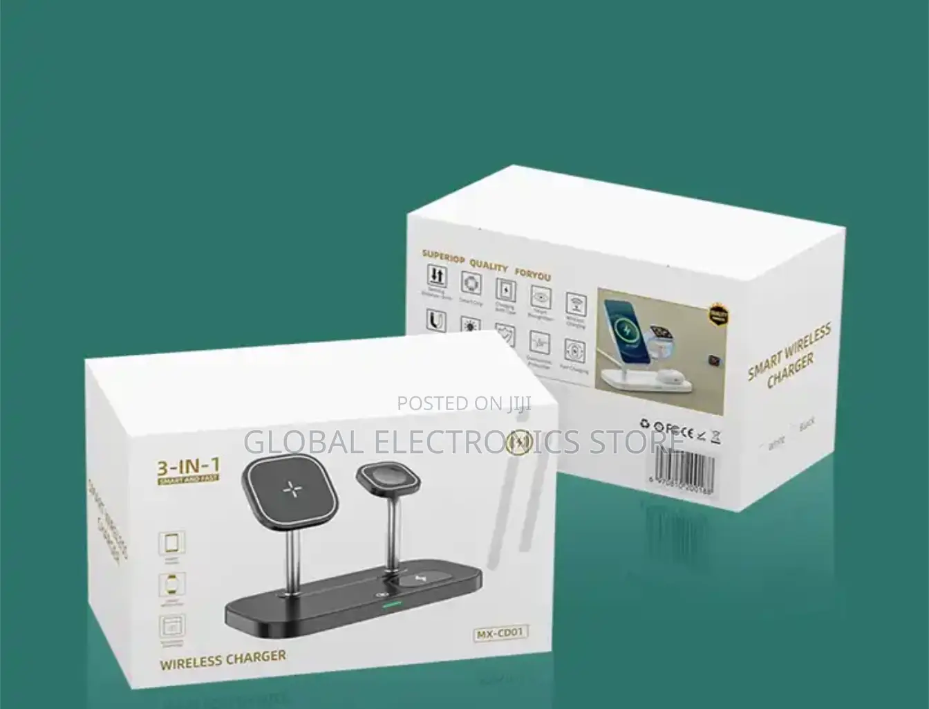 3 in 1 Wireless Charger (For Phone, Smart Watch and Airpods)