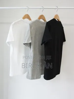 Plain Design Cotton Fabric Tshirts