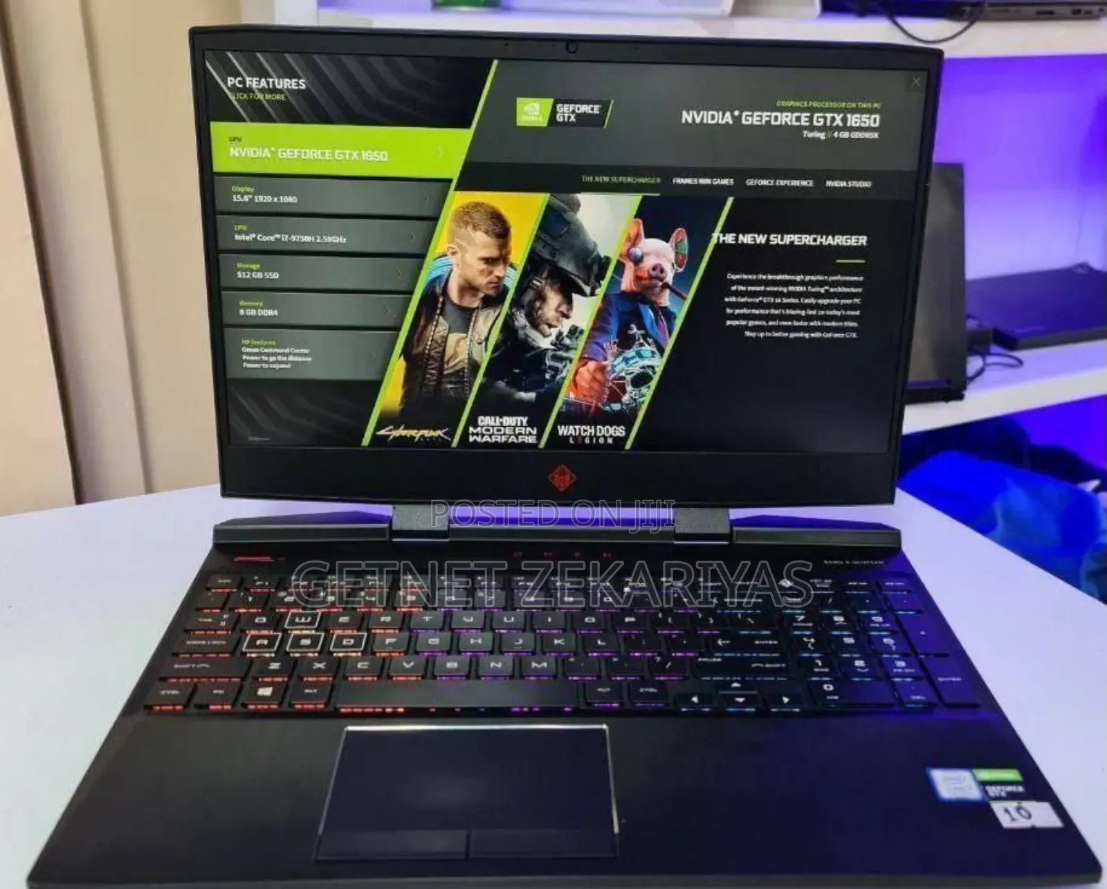 New Laptop HP Omen 15 16GB Intel Core I5 SSD 512GB