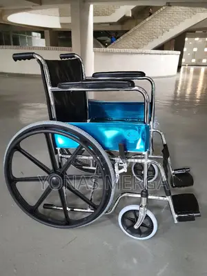 Folding Wheelchair With Fixed Arm and Footrest፪〖Wheelchair