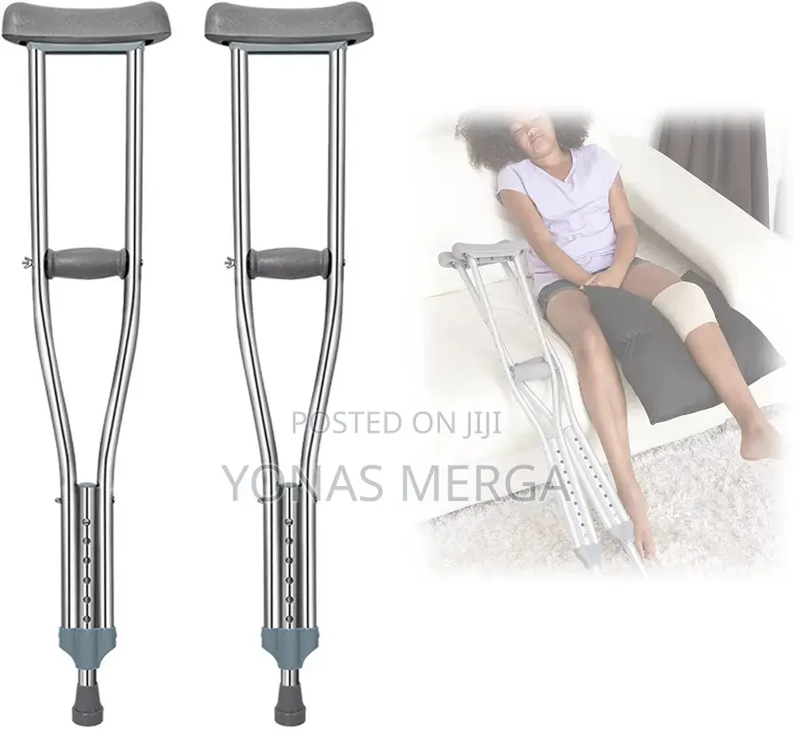 Aluminum Underarm Crutches-Pair
፵ Medical Centre, New፬ክራንች