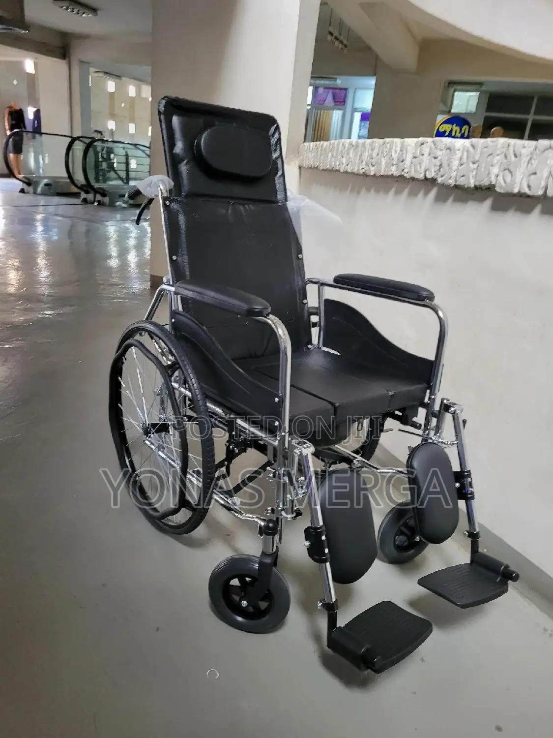High Back Care:Waterproof Leather Wheelchair፪‰Wheelchair