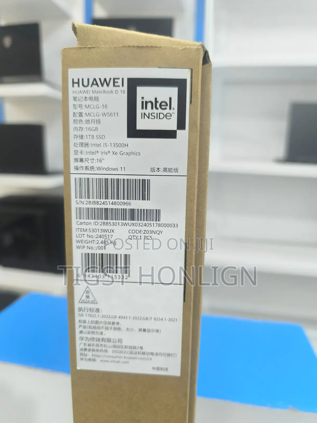New Laptop Huawei MateBook 16s 16GB Intel Core I5 SSD 1T