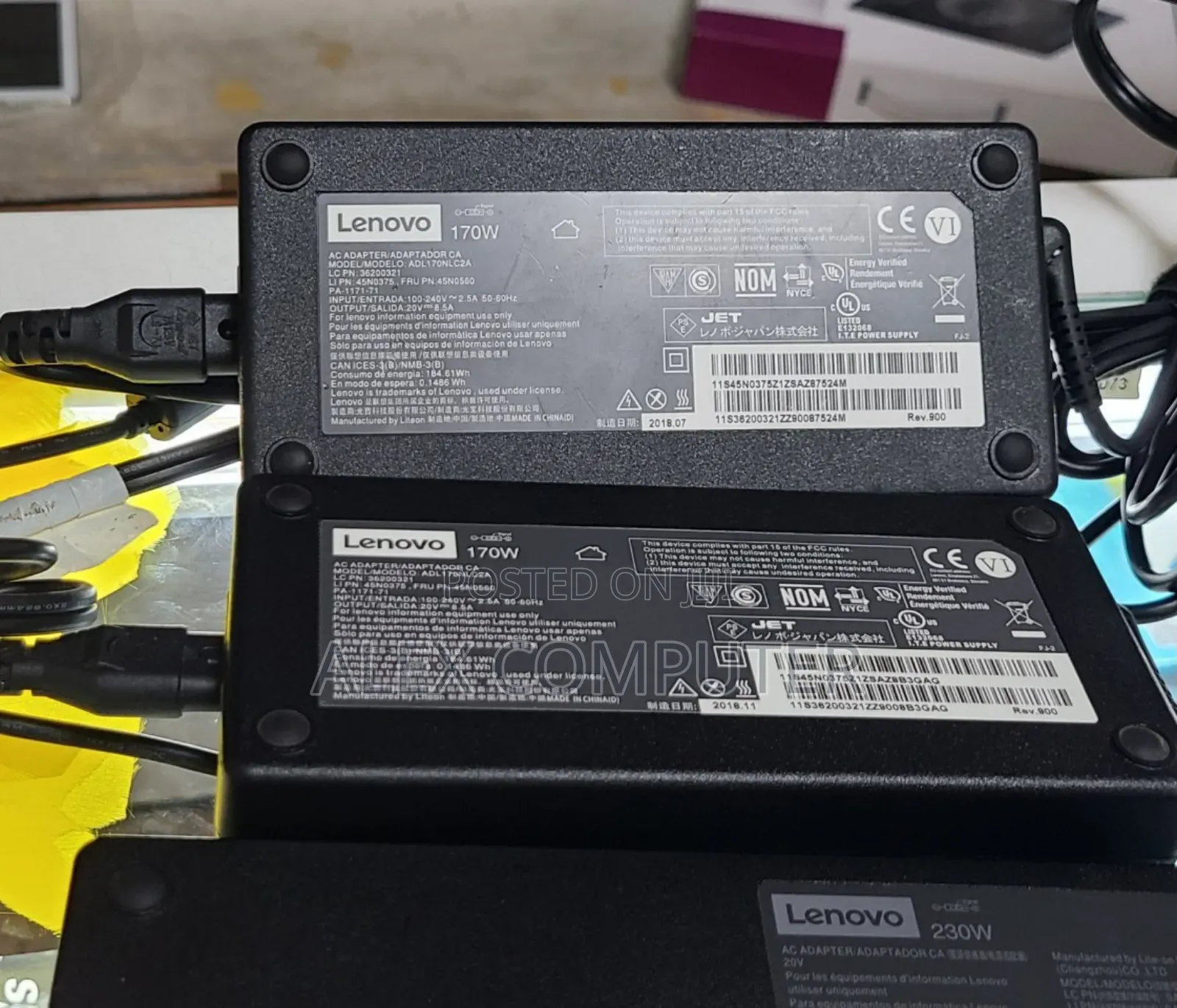 Lenovo Geming Charger170w