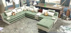 U Shaped Sofa Full Leather