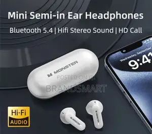 Monster Passive Noise Cancelling Half in-Ear Wireless Earbud