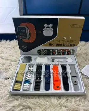 Smart Watch With Wireless Airpods and 7 Straps