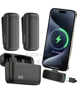 Dual Wireless Microphone With 300mah Charge Case