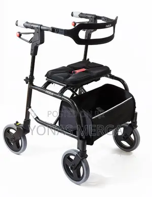 Foldable Mobility Walker W/Seat Lightweight Rollator Walker