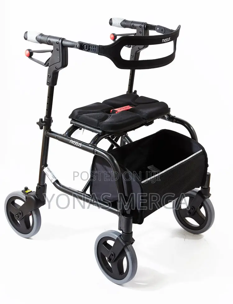 Foldable Mobility Walker W/Seat Lightweight Rollator Walker