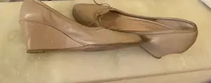 Title: Firenze Beige Wedge Shoes