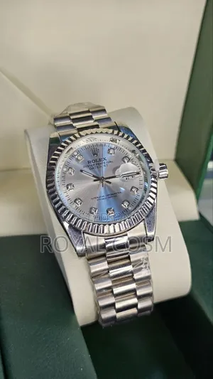 Rolex Full Silver Date Just Mens Watches