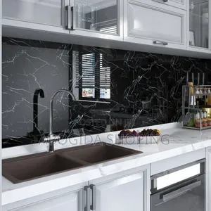 Easy-to-Apply Marble Wallpaper for Walls and Cabinets