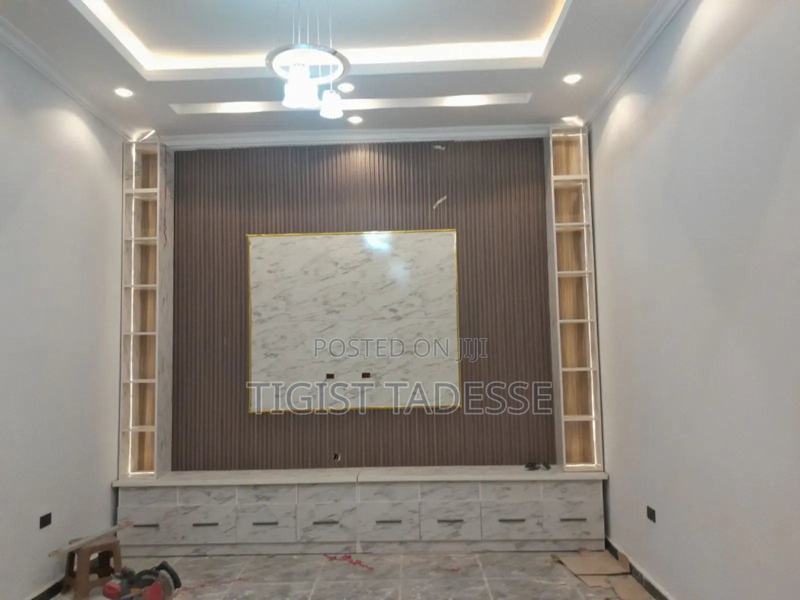 የግድግዳ Tv Stand ፅድት አድርገን እንደ ቤትዎ እንሠራለን