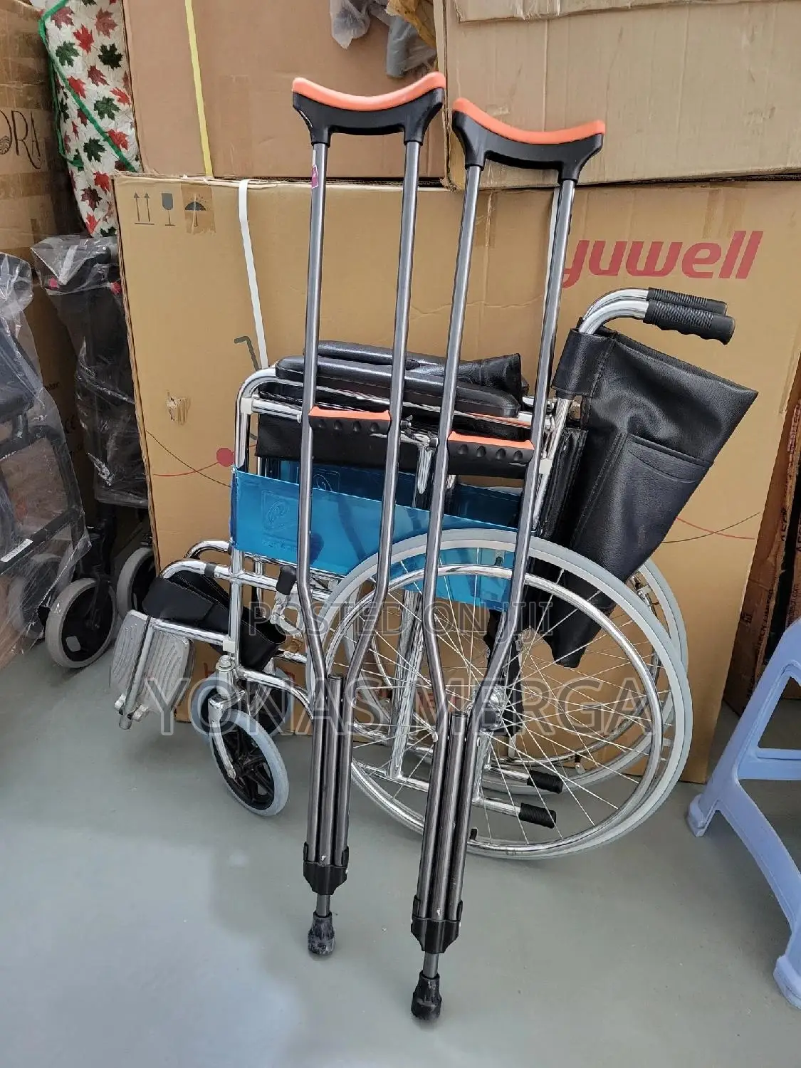 BDGLHG Crutches Foradults Folding Aluminum Underarm 2count,L
