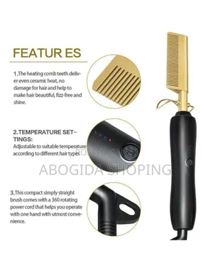 Electric Hair Styling Comb: Quick and Effective Results