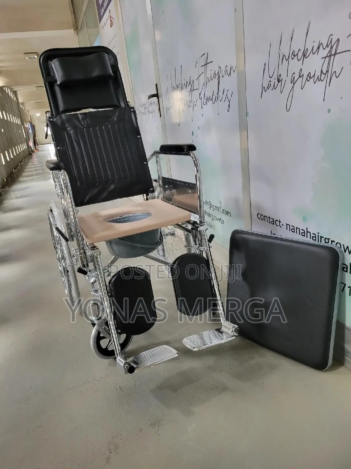 Reclining (Full Option) Wheelchair – Lb 609 Gcu/ባለመታጠቢያ_ዊልቼር