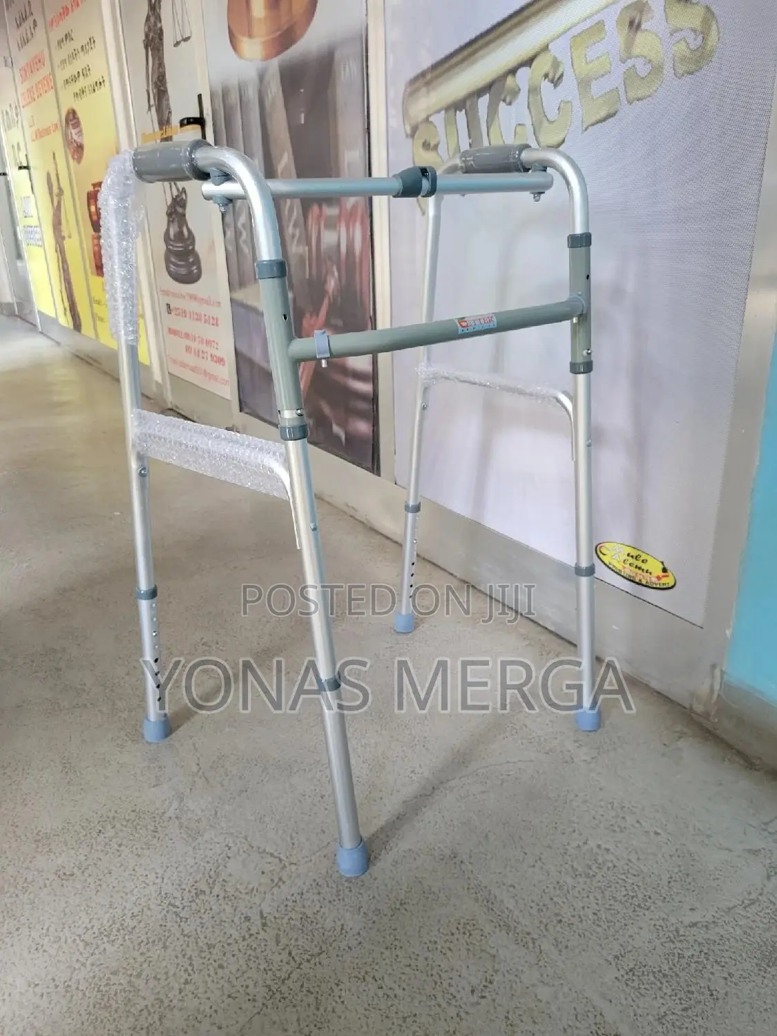Homecare 4legged Walker፶7walker~Plain (Double Bar)፭easy Push