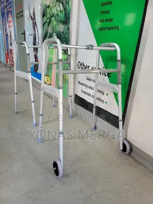 Walker HOSPISAFE Premium Double Bar Folding Patient Walker