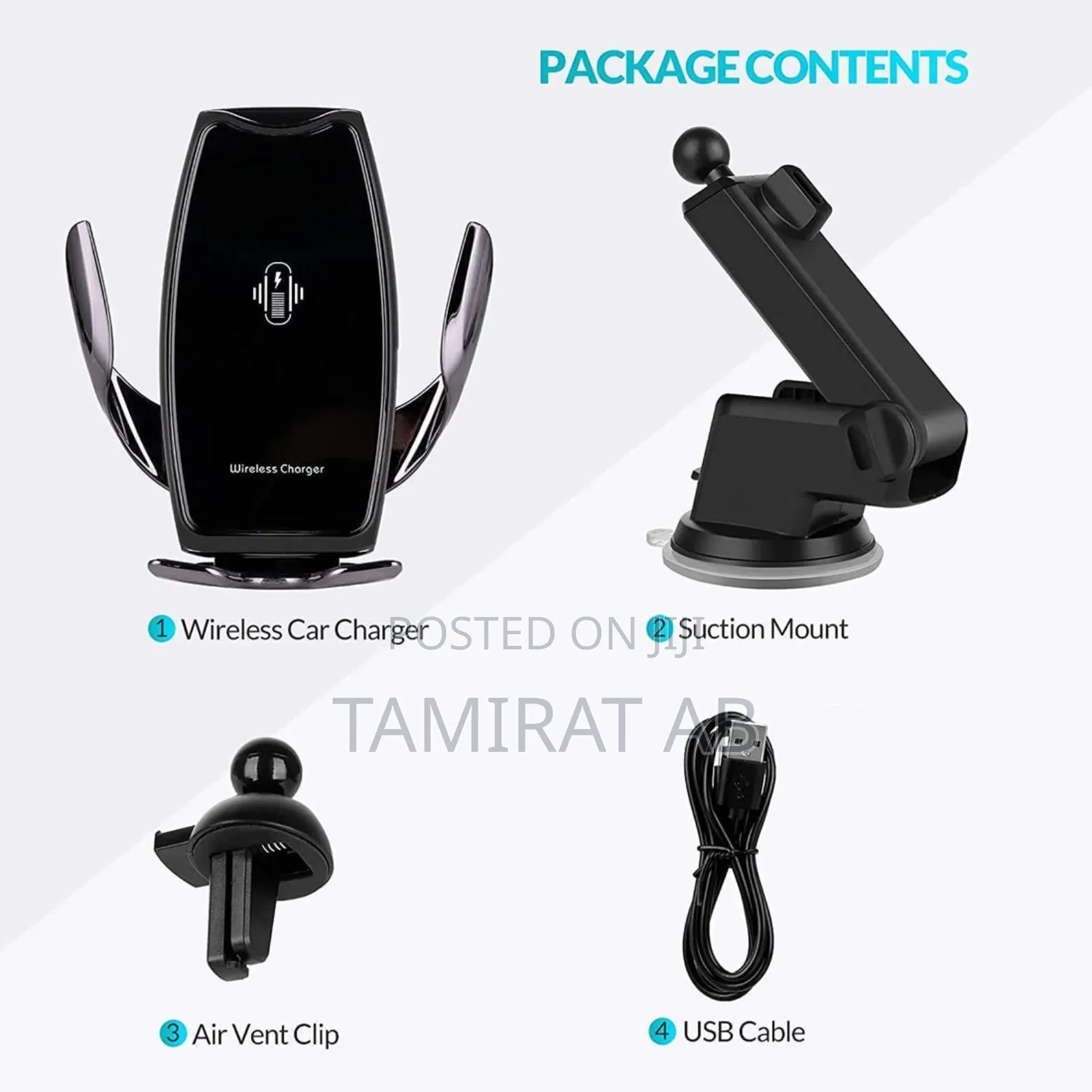 15w Fast Wireless Charging Car Phone Holder