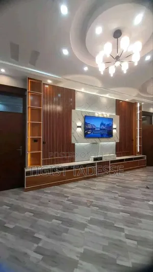 Wall Tv Stand ፅድት ብሎ የተሠራ