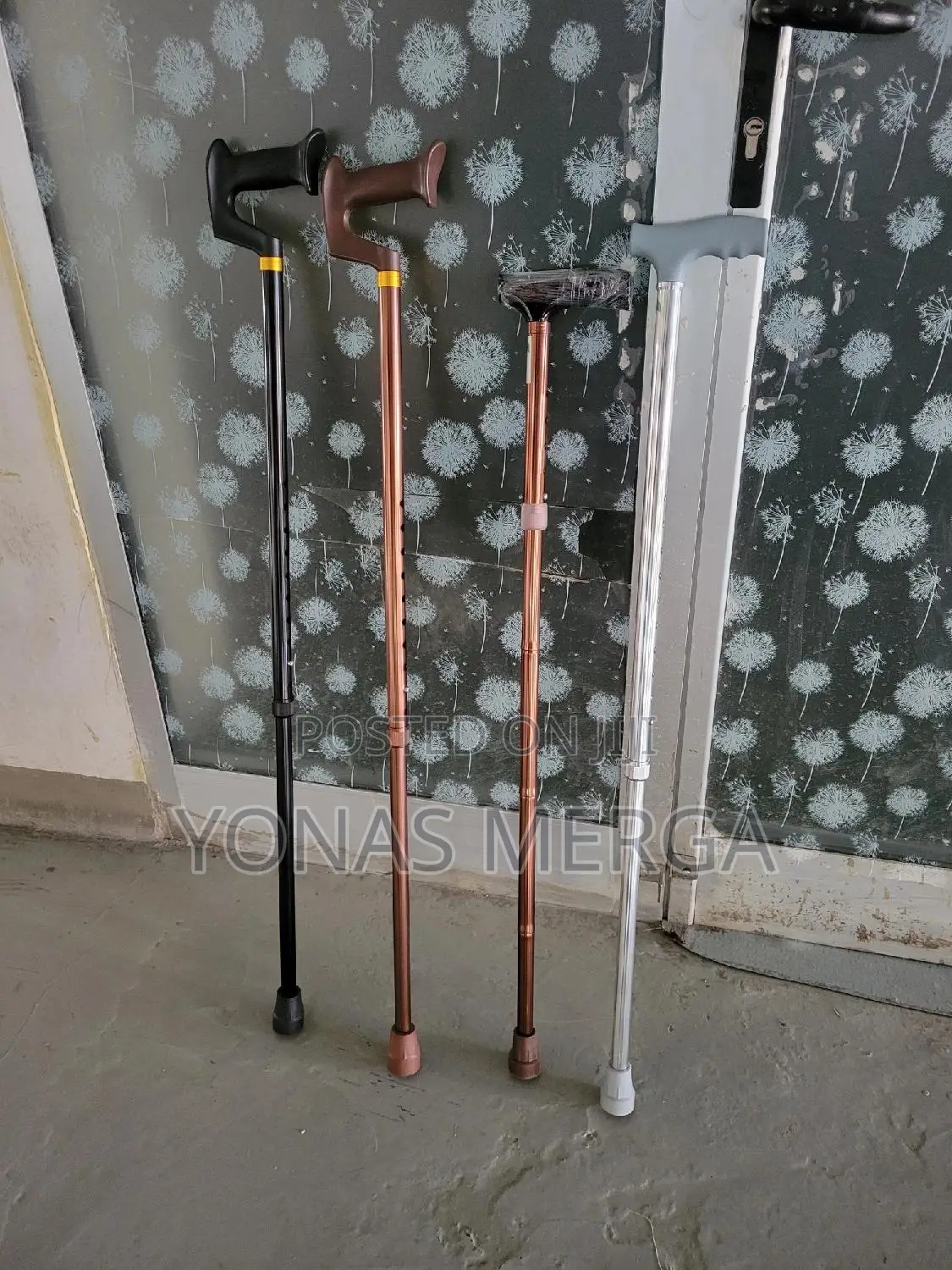 Cane♧፪walking Crutches for The፮፮elderly, Disabled, 1 Pair