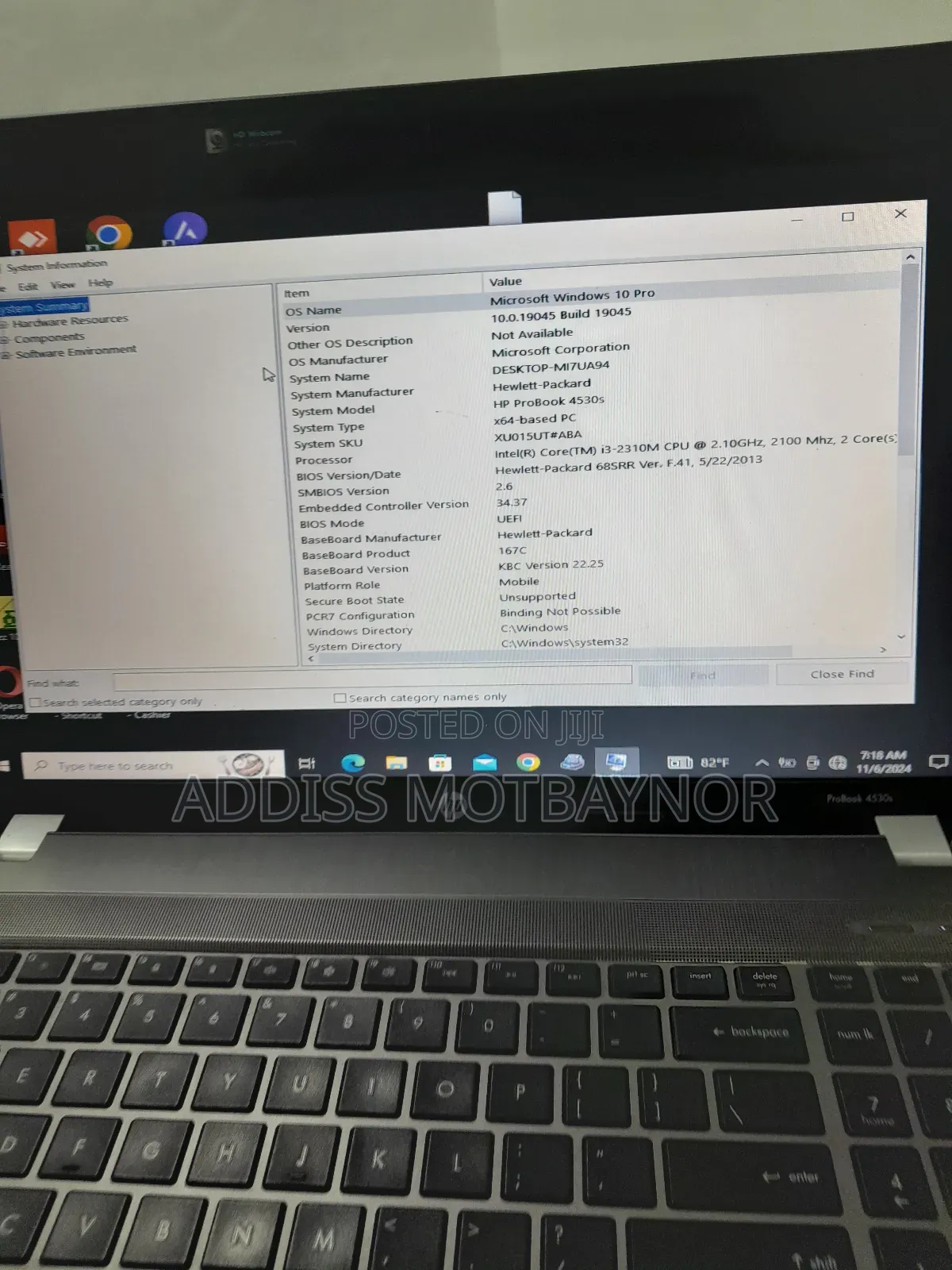 New Laptop HP Probook 11 EE G1 4GB Intel Core I3 HDD 500GB