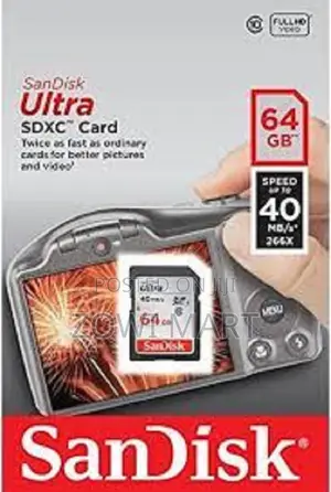 Sandisk 64gb Ultra SDXC Uhs-I Memory Card