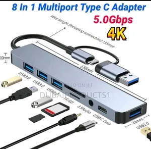 8-in-1 Multi-Functional Aluminum Alloy Computer Phone