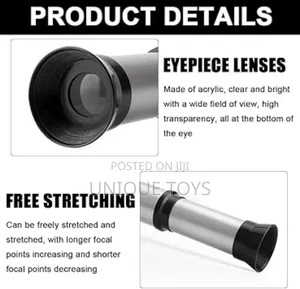Monocular Retractable Telescope, Kids Scientific Toy