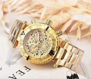 New Metal Large Dial Mechanical Style Men's Watch