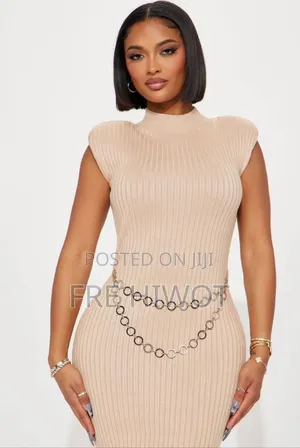 Amelia Mock Neck Midi Dress - Taupe