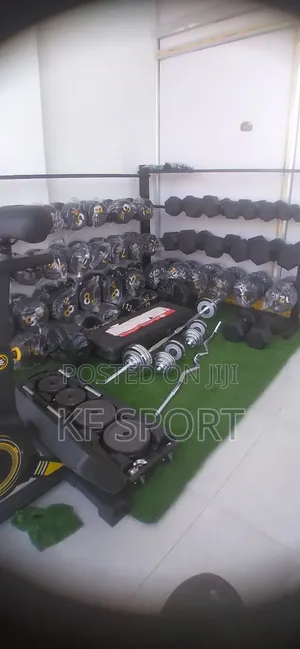 የተለያዩ ዘመናዊ ዳምፔሎችና ባርቤሎች( Dumbbell and Barbell)
