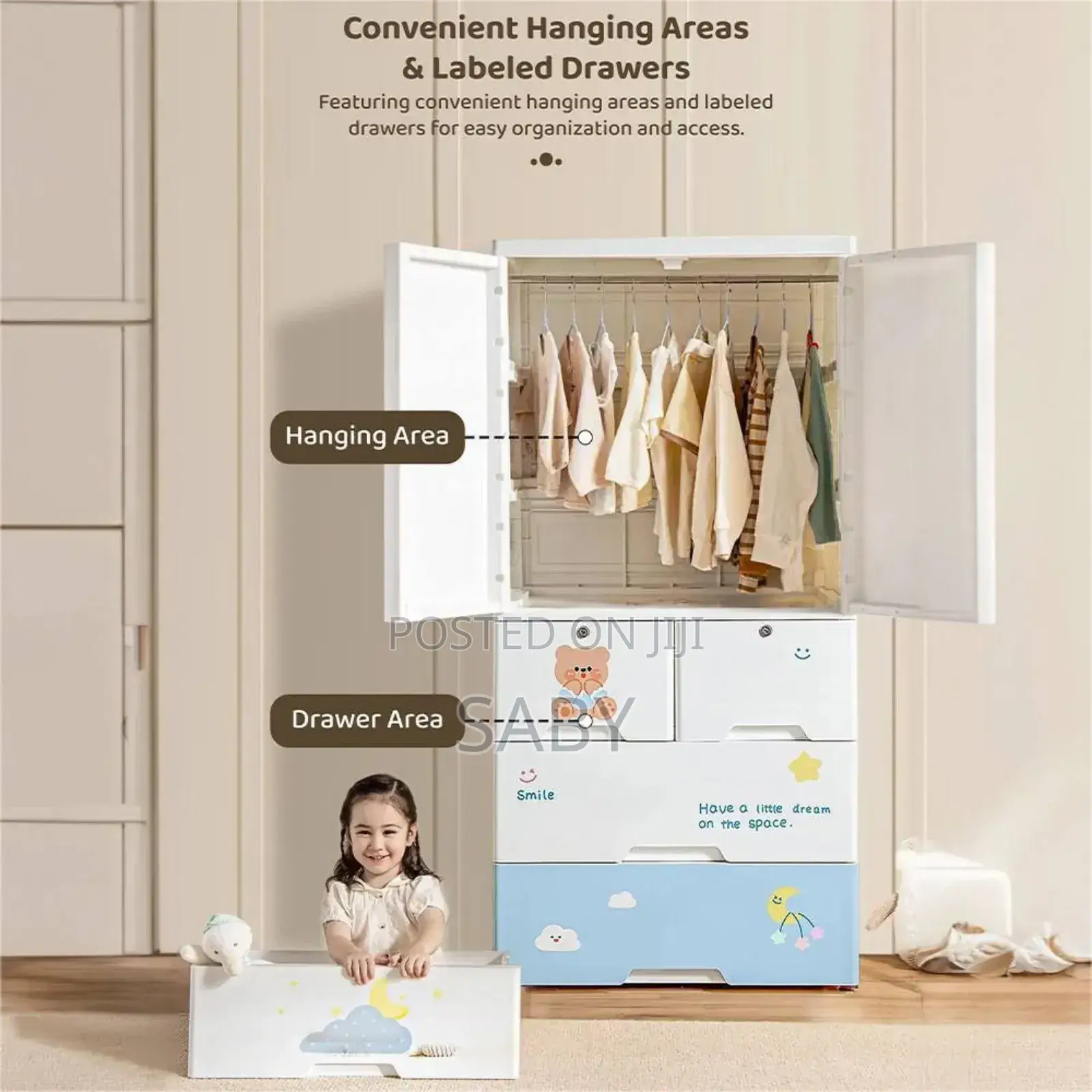 High Quality Baby Clothes Storage Wardrobe