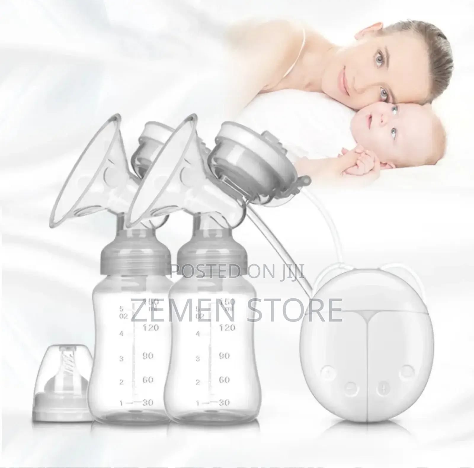 Smart Double Mom's Breast Pump With Feeding Bottle