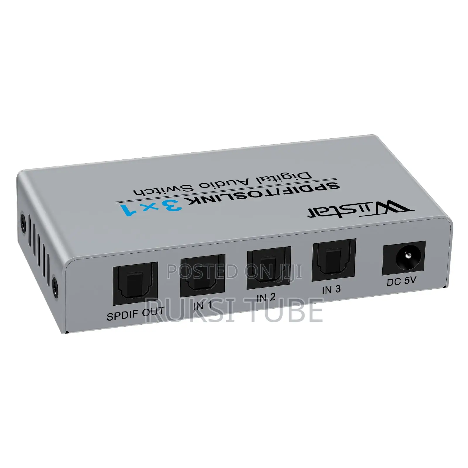 Wiistar 3 Port Digital Optical Audio Switch 3 In 1 Out SPDIF