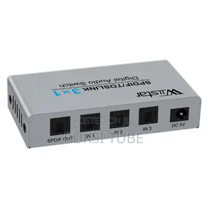 Wiistar 3 Port Digital Optical Audio Switch 3 In 1 Out SPDIF