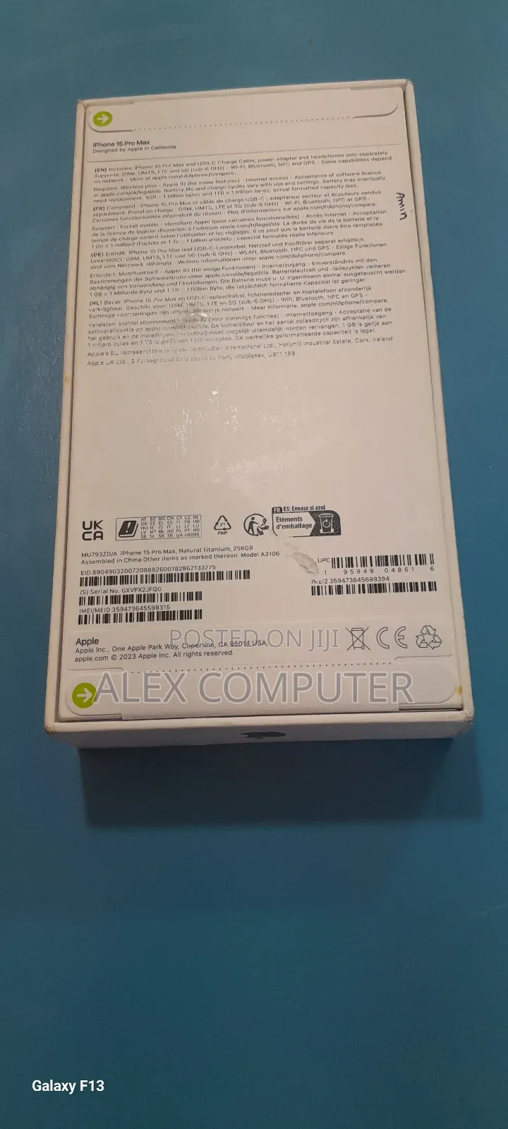 New Apple iPhone 15 Pro Max 512 GB Gray