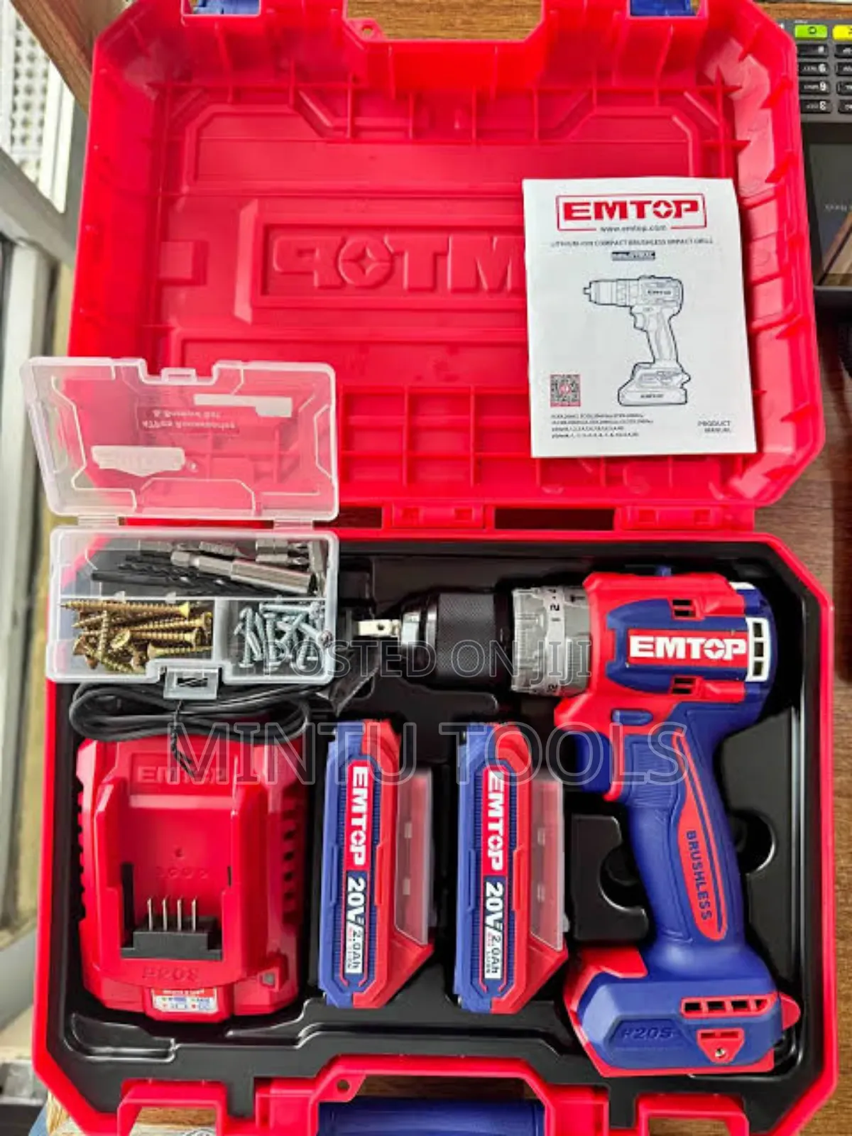 Emtop Brushless Cordless Impact Drill