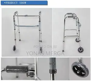 Walker Probasics Aluminum Two-Button Release Folding Walker