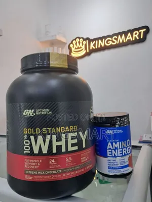 Optimum Nutrition Whey Protein 2.27kg With Amino Pre Workout