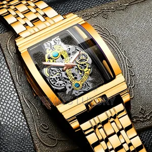 Binbond New Wine Barrel Double-Sided Business Mens Watch